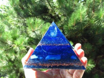 Blue Orgone Pyramid