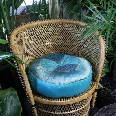 Blue Agra Meditation Cushion