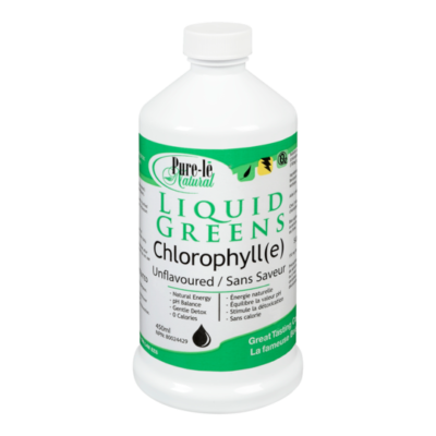 Pure-Le Natural Liquid Greens Chlorophyll Unflavoured, 450mL