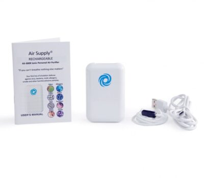Air Supply® Rechargeable AS-300R Personal Ionic Air Purifier Included