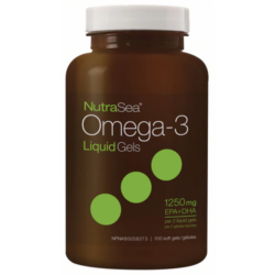 NutraSea® Omega-3 Liquid Gels, Fresh Mint, 100 Softgels