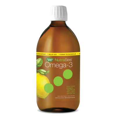 NutraSea® Omega-3 Liquid, Lemon, 500mL