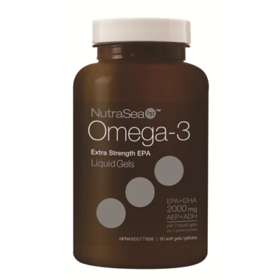 NutraSea® HP™ Omega-3 Liquid Gels, Fresh Mint, 60 Softgels