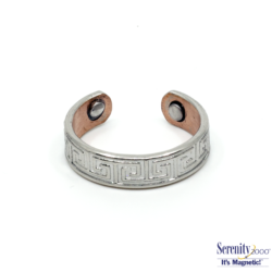 Serenity 2000 Super Ring, Silver Plated Magnetic Copper Ring